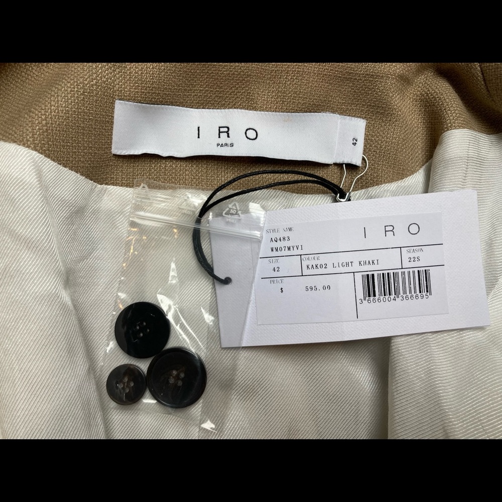 IRO Myvi Blazer in Light Khaki - Picture 15 of 16
